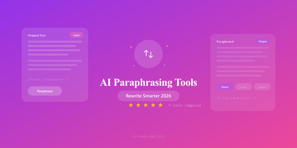 Best AI Paraphrasing Tools 2026: Rewrite Content Instantly
